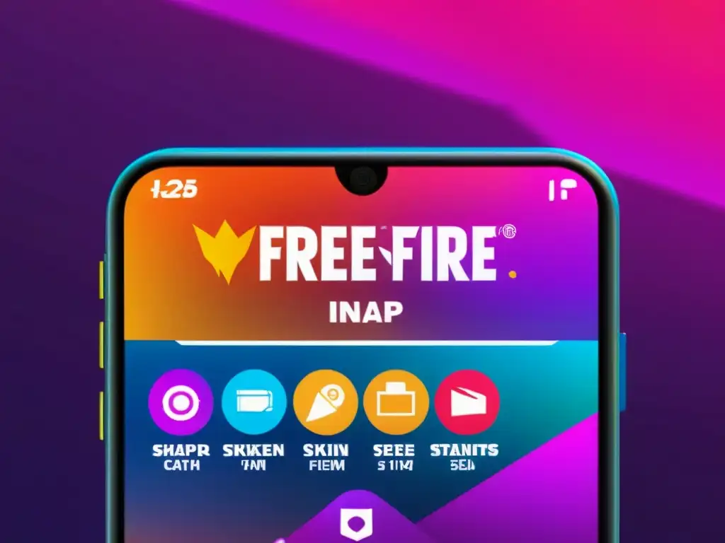 Captura detallada de pantalla de compra inapp en Free Fire con elementos visuales vibrantes y atractivos