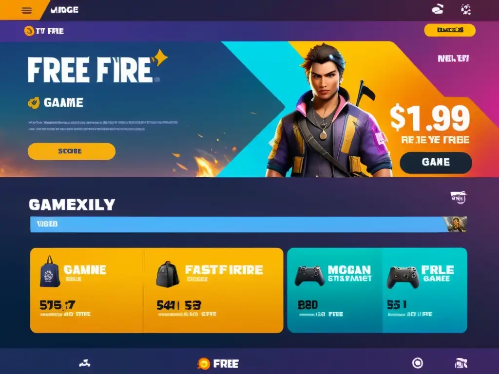 Captura de pantalla de Free Fire con estrategias de precios en un mercado competitivo, reflejando la dinámica del juego