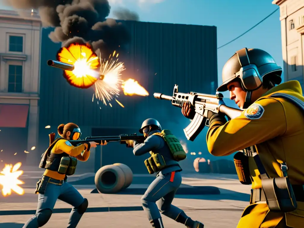 Captura de pantalla de Free Fire con tácticas avanzadas reveladas en una intensa batalla de alta tensión entre jugadores estratégicos