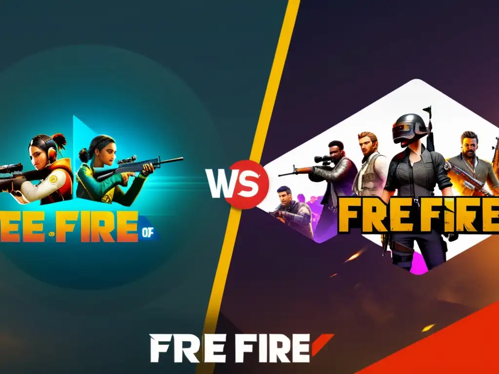 Comparativa detallada de interfaces de juegos: Free Fire y competidores