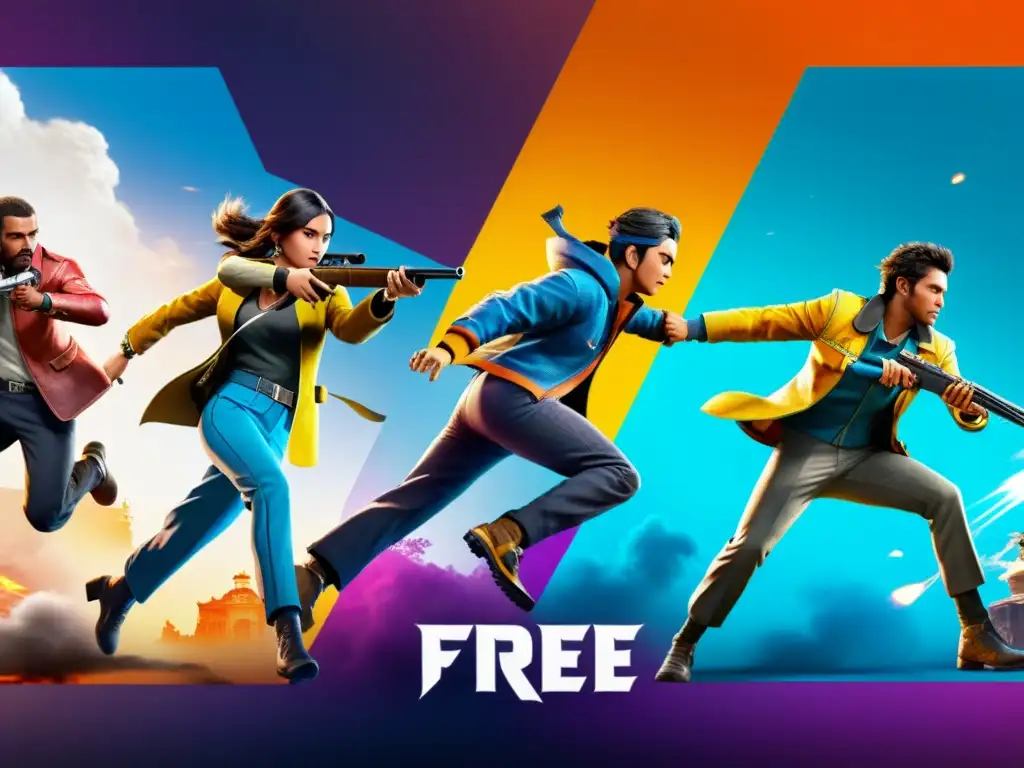 Una comparativa épica de las habilidades de los personajes de Free Fire en una imagen de alta resolución