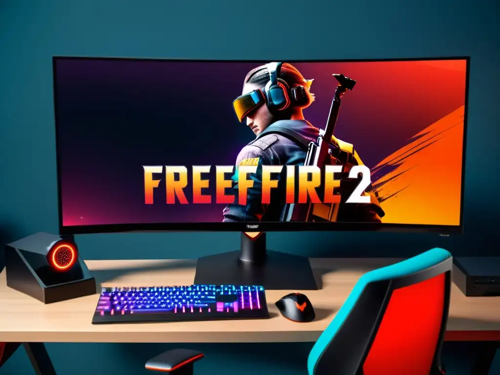 Una emocionante configuración de juego para FreeFire con ajustes de BIOS para una experiencia de juego mejorada