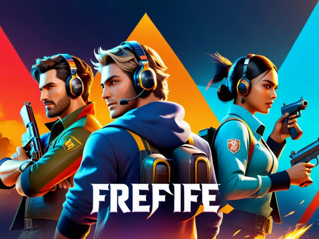 Un emocionante juego de Free Fire en consola y dispositivos móviles, con estrategias intensas y competiciones, capturando la experiencia del juego