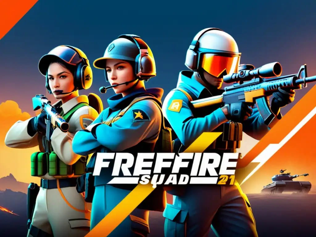 Un equipo en FreeFire se prepara para reaparecer, mostrando estrategias de respawn y trabajo en equipo