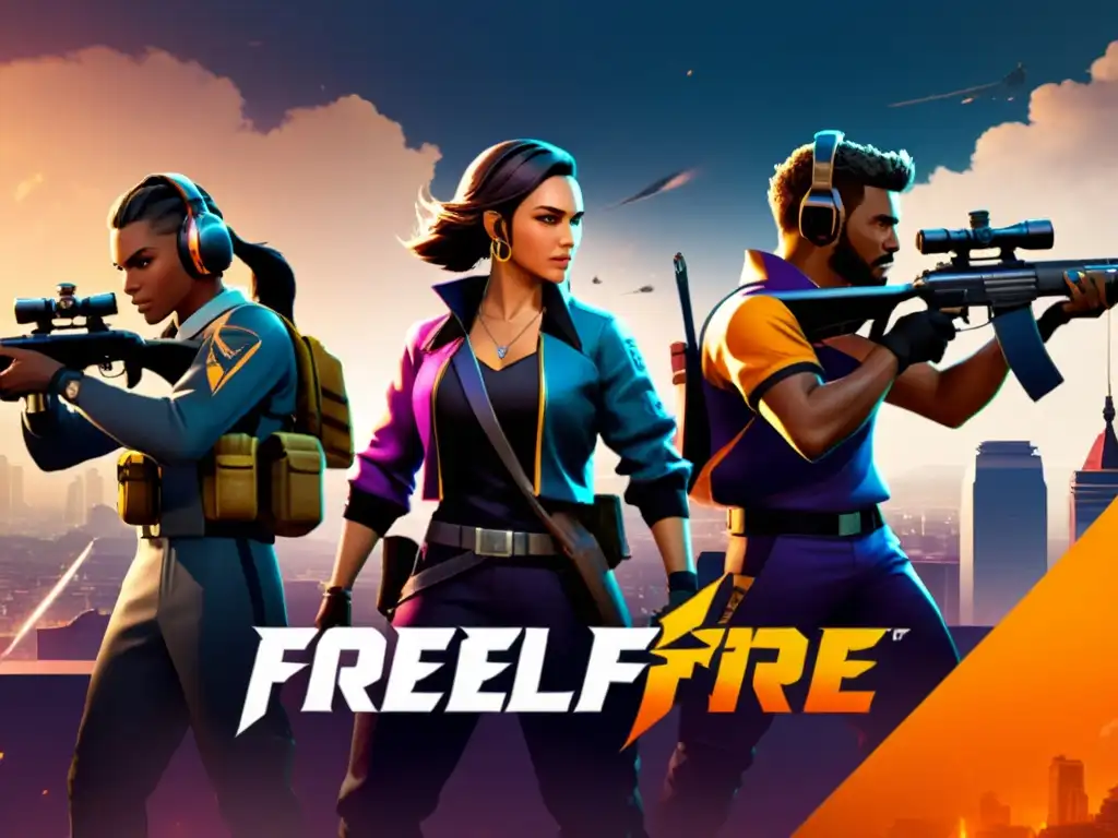 Equipo estratégico en el juego FreeFire