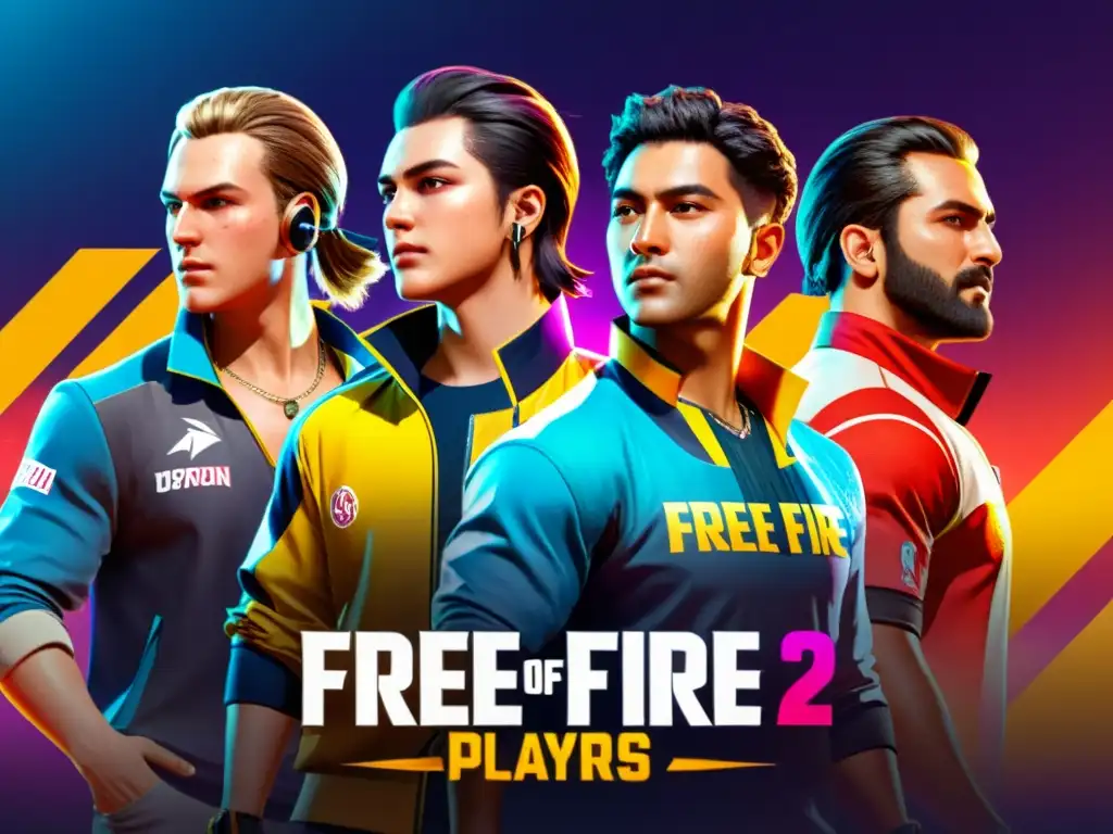 Un equipo de jugadores de Free Fire celebra su victoria, maximizando ganancias y recompensas en pantalla