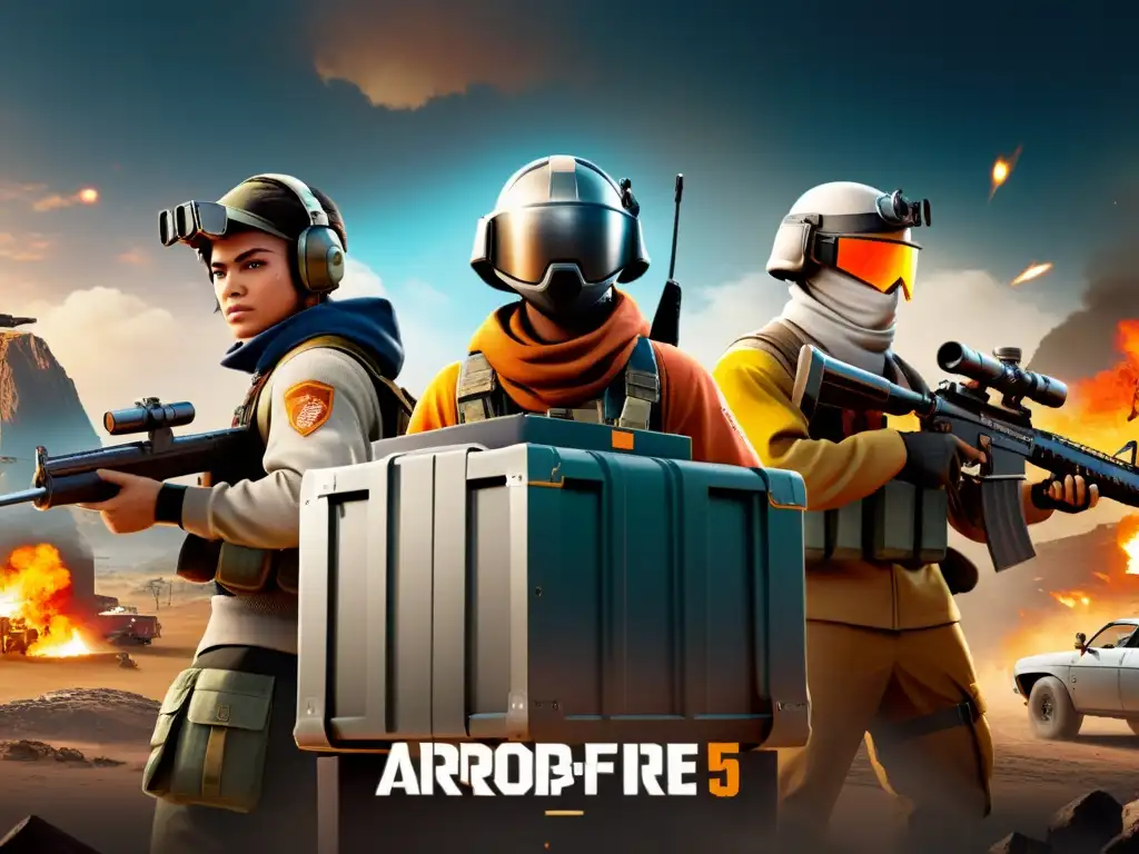 Equipo táctico en airdrop de Free Fire: estrategias de equipo en airdrops Free Fire en medio del caos postapocalíptico