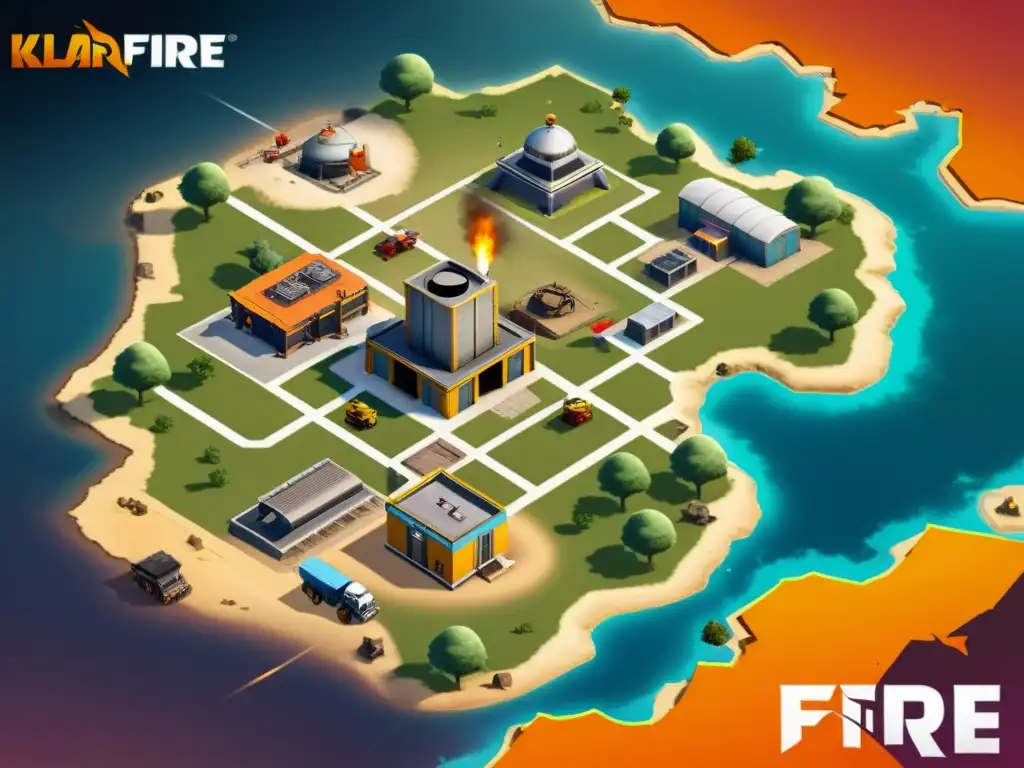 Explora las estrategias de combate en el vibrante mapa Kalahari de Free Fire