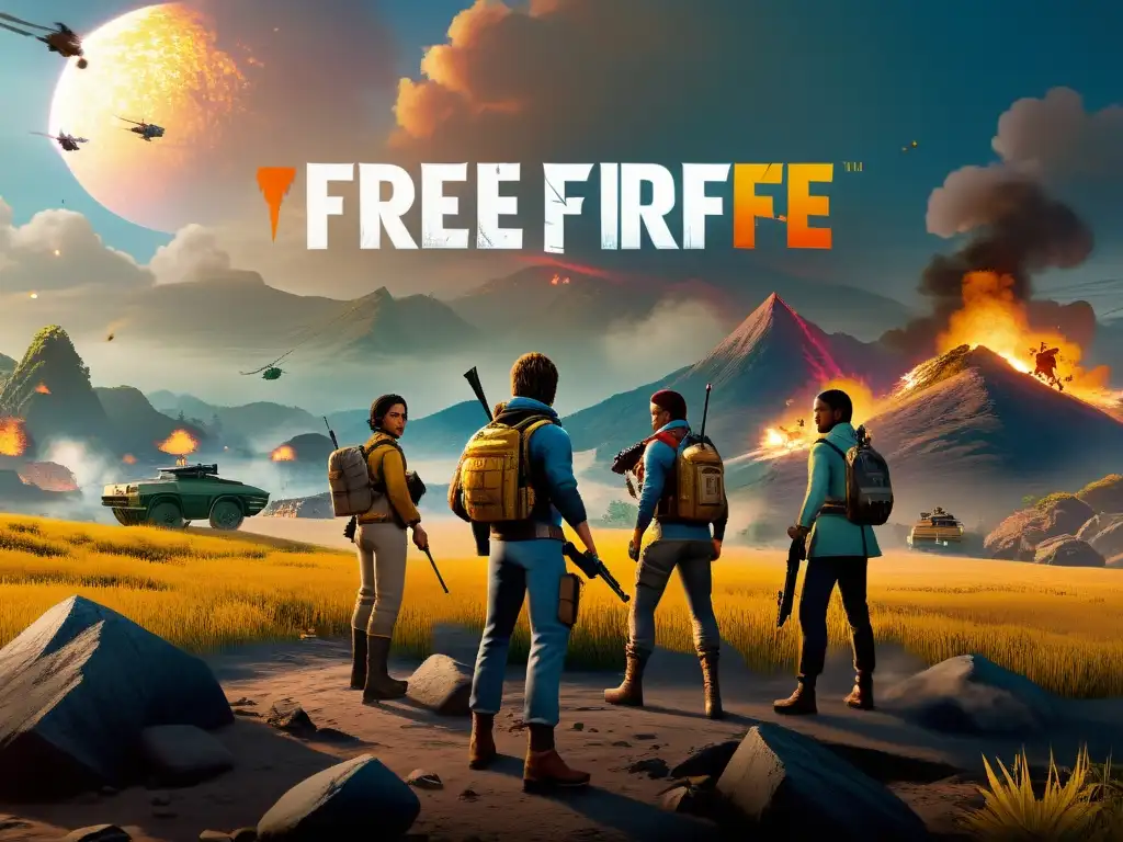 Explorando un evento misterioso en Free Fire, los jugadores trazan estrategias en un paisaje treacherous