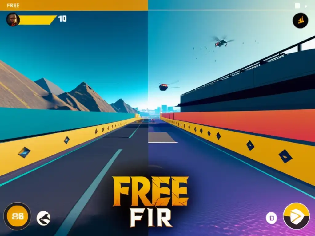 Comparación evolutiva de Free Fire: interfaz original vs