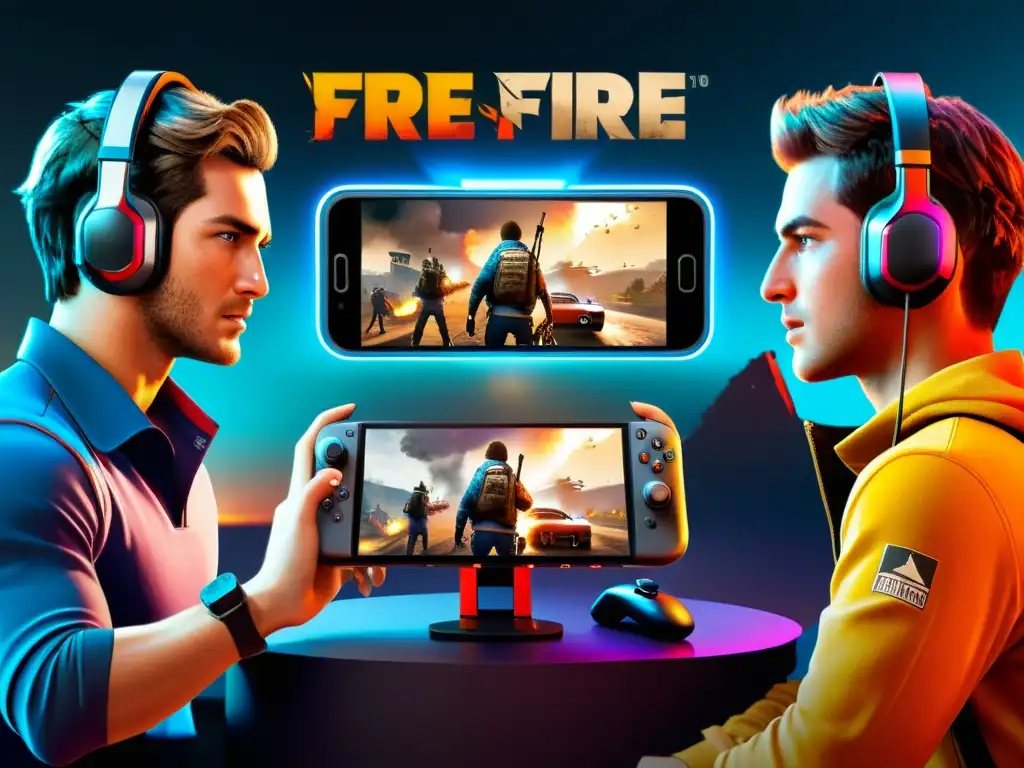 Un grupo diverso de jugadores compite en Free Fire usando emuladores para obtener ventaja competitiva