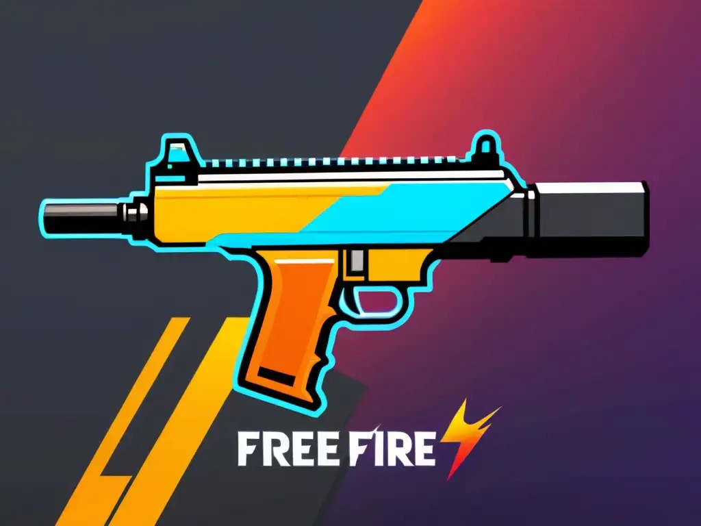 Una imagen dividida en dos, muestra dos skins de Free Fire: uno llamativo y vibrante, el otro minimalista y funcional