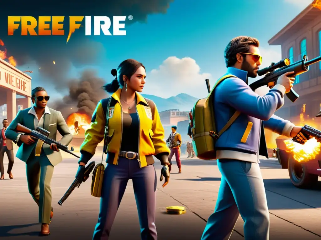 En la intensa batalla de Free Fire, los jugadores utilizan estrategias de compra para obtener armas y equipos poderosos