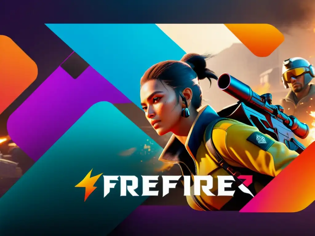 Intenso combate en FreeFire con gráficos mejorados y detalles realistas