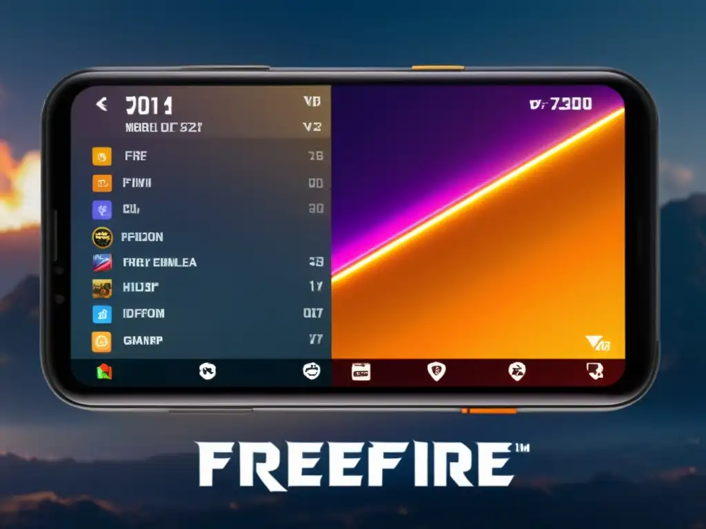 Comparación de juego FreeFire en móvil y PC, destacando calidad gráfica y fluidez