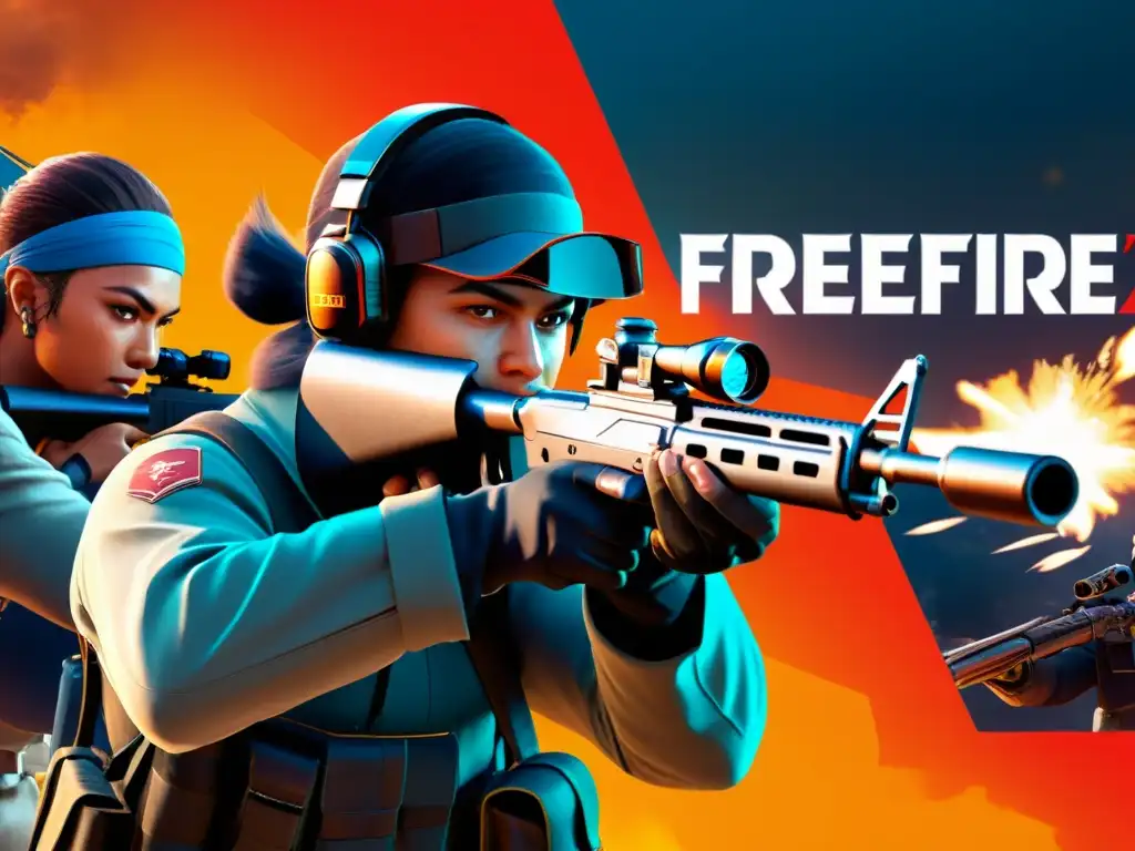 Un jugador en FreeFire muestra psicología del combate, con estrategia y determinación en su rostro