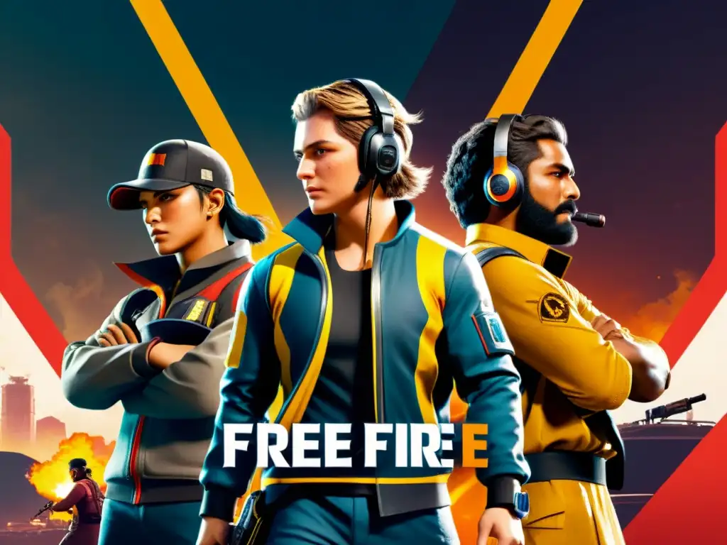 Jugadores de Free Fire adaptándose rápidamente a los cambios del último update, en una escena llena de acción y estrategia