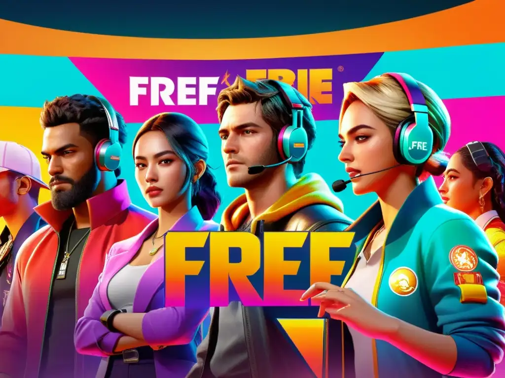 Jugadores de Free Fire inmersos en microtransacciones, con emoción y frustración en sus rostros