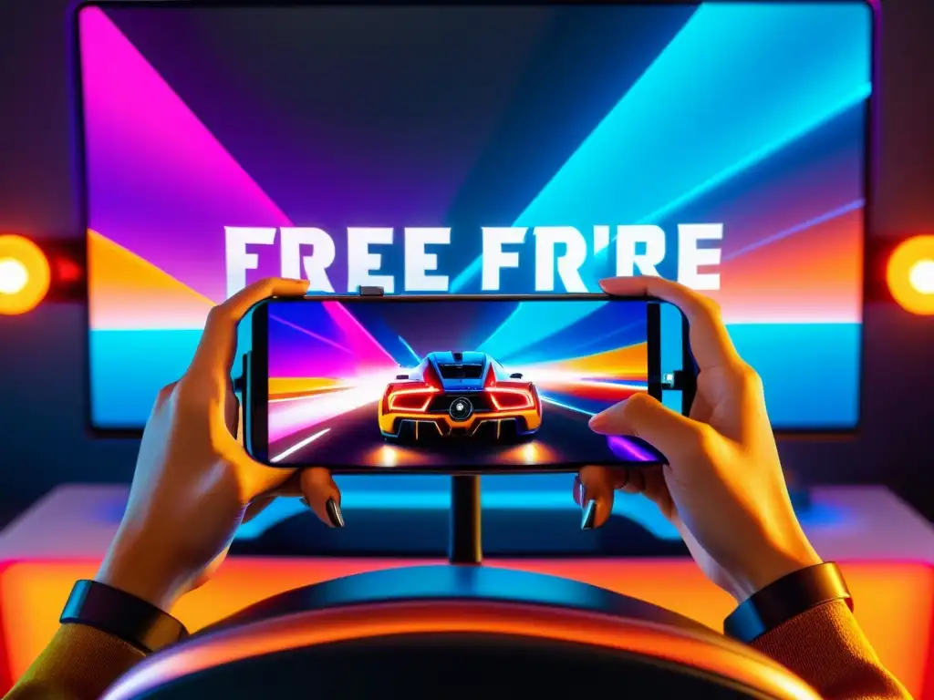 El mejor smartphone para jugar Free Fire, con gráficos vibrantes y una atmósfera hightech futurista y minimalista