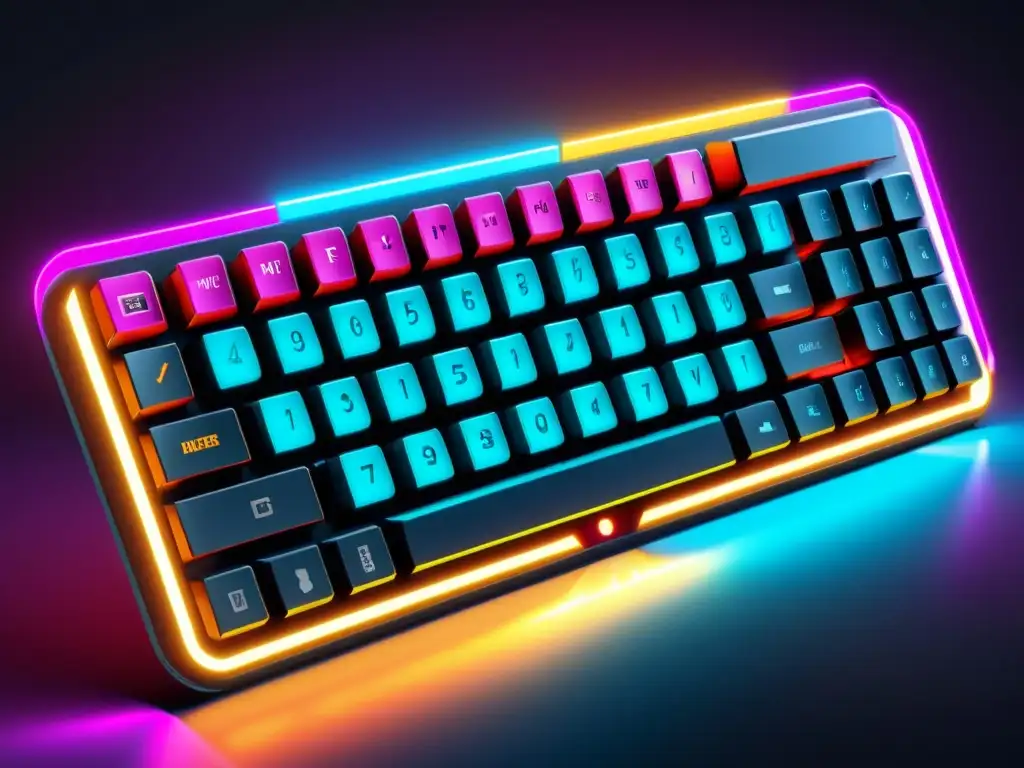 'Guía para configurar el mejor teclado virtual para FreeFire, con diseño moderno y colores vibrantes'