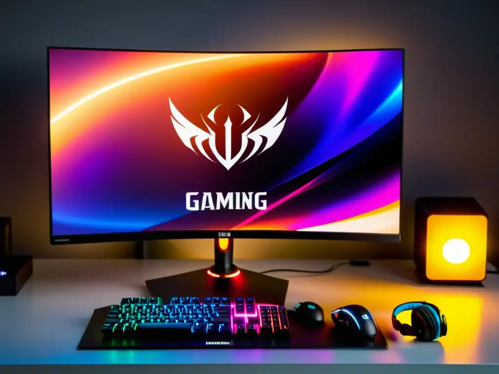 Monitor gaming curvo con alta calidad de imagen y ambiente inmersivo