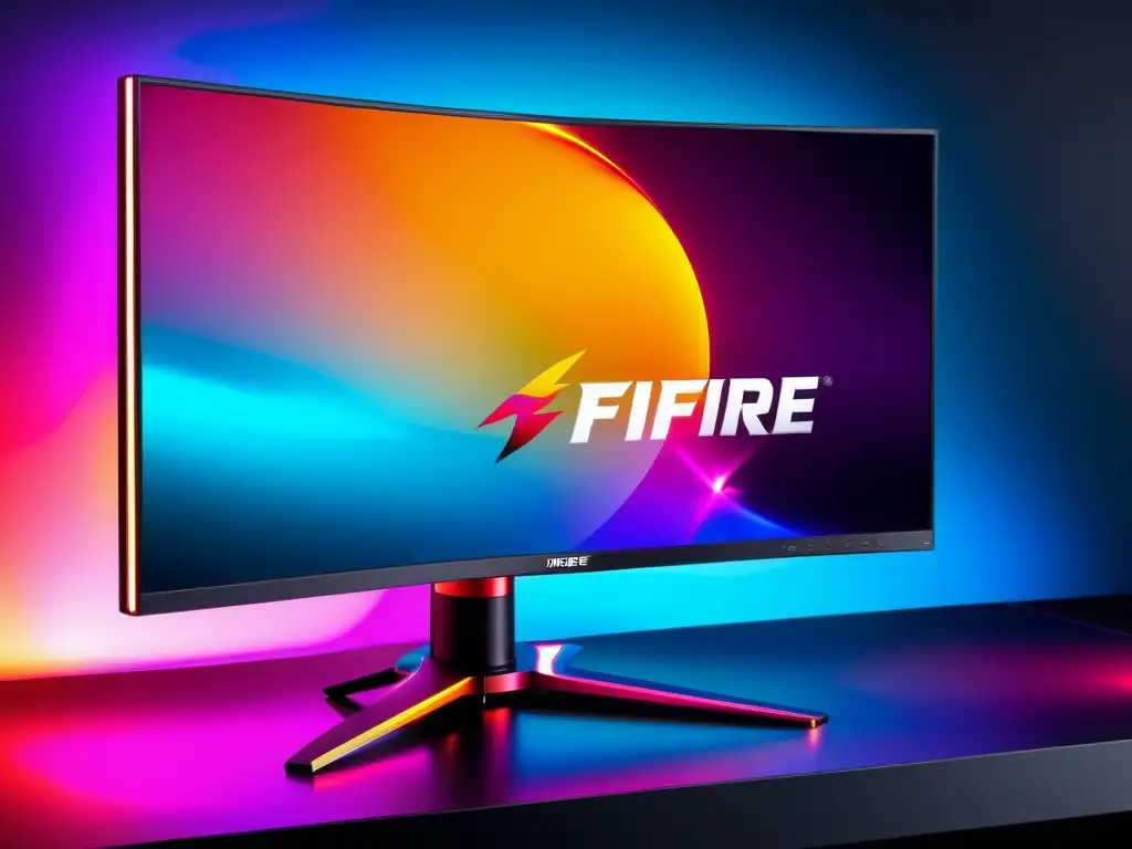 Monitor gaming ultramoderno con resolución 8k y tasa de refresco de 240Hz