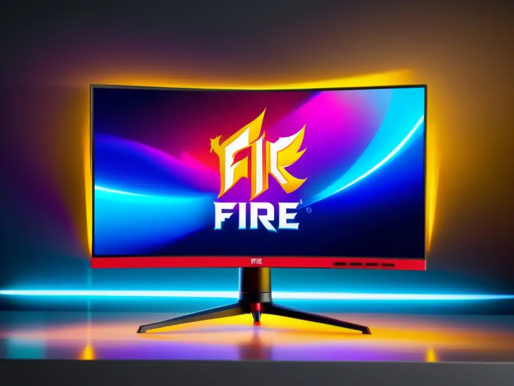 Monitor de juego moderno para Free Fire, con diseño elegante y rendimiento superior