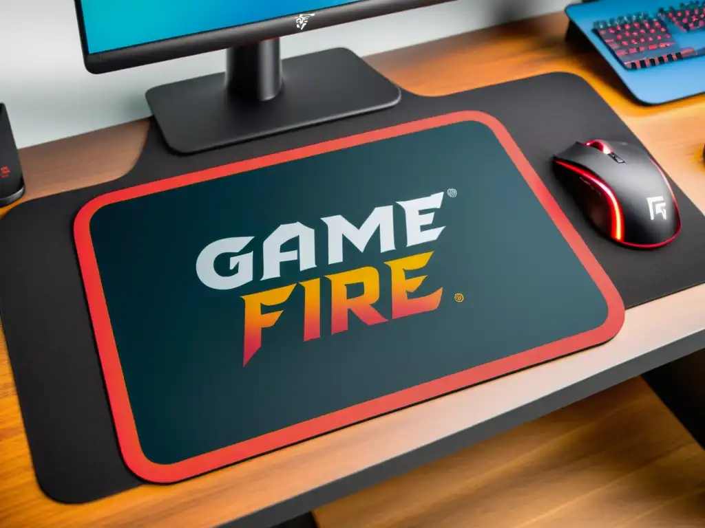 Un mousepad de alta tecnología con diseño de Free Fire, ideal para precisión y velocidad en el juego