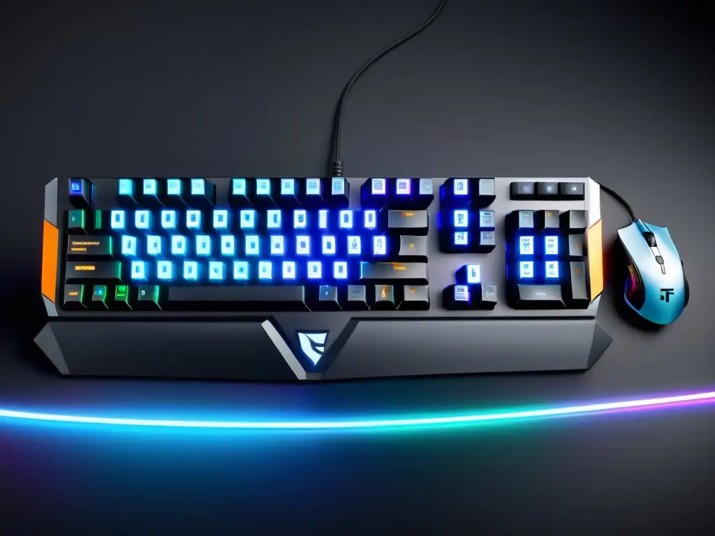 Pack teclado y ratón Free Fire para gamers: diseño futurista, luces RGB, teclas responsivas y ergonómicas para sesiones intensas de juego