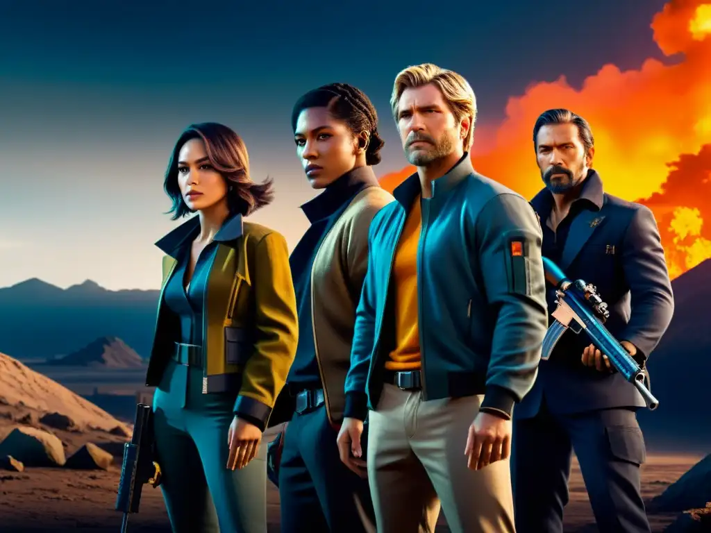 Un paisaje misterioso de Free Fire, con personajes estrategizando para el evento misterioso