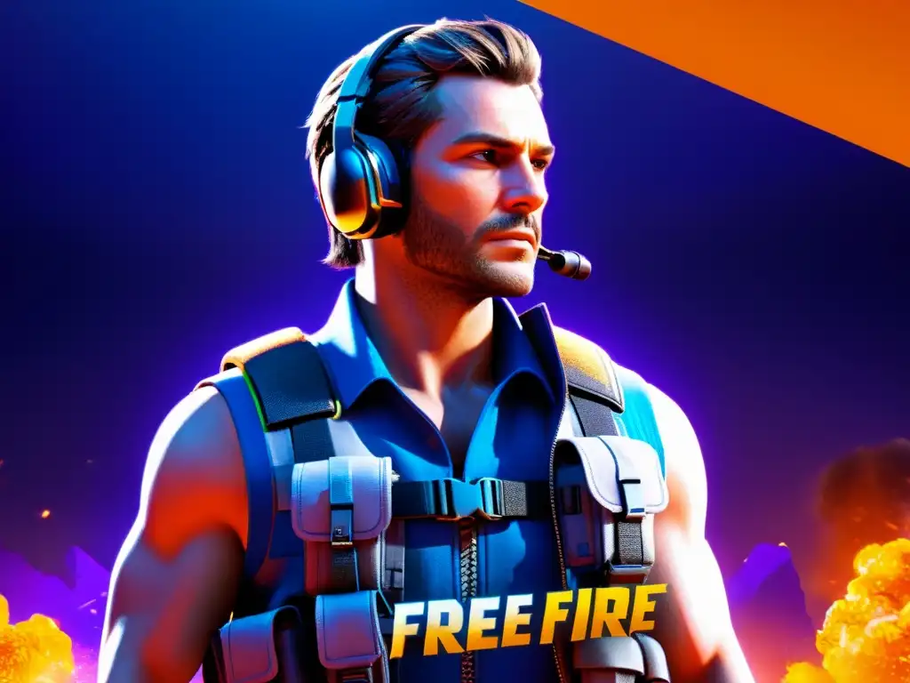 Un personaje de Free Fire lleva accesorios estratégicos y poderosos para mejorar su jugabilidad en el juego