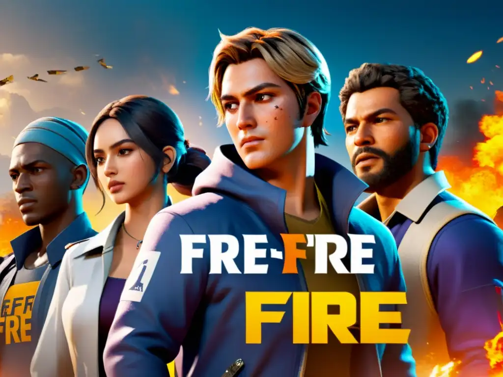 Personajes de Free Fire usando botiquines con precisión en medio de la batalla caótica, mostrando la urgencia del uso eficiente de botiquines FreeFire