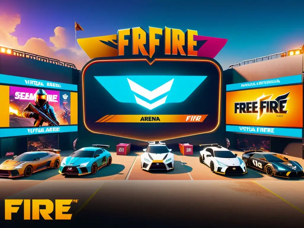 Vibrante arena virtual de Free Fire con marcas no endémicas integradas