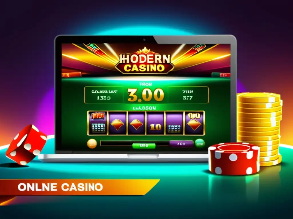 Un vibrante casino online con juegos populares como slots, poker y ruleta