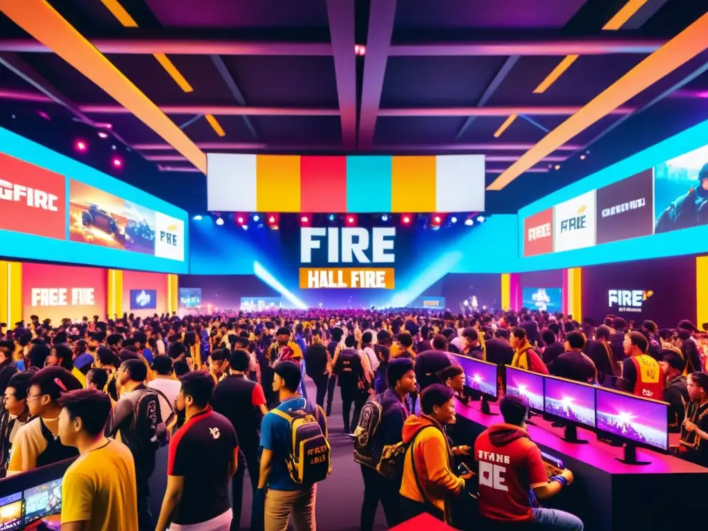 Vibrante convención de Free Fire con jugadores, influencers y actualizaciones