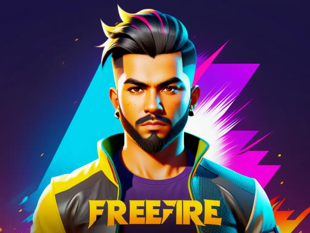 Vibrante pantalla de personalización de avatar en Free Fire, con opciones detalladas y colores cautivadores